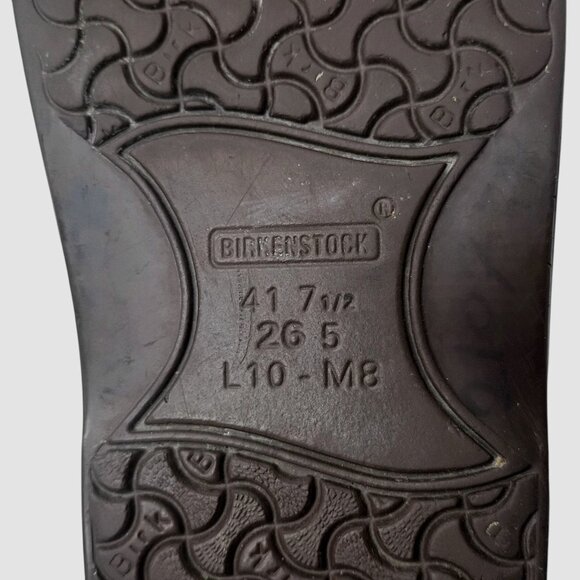 Birkenstock Shoes US Mens 8 Womens 10 Brown Leather Comfort Casual Made Germany - Picture 4 of 8